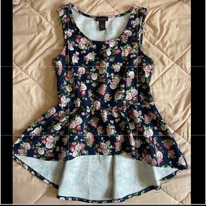 Floral Peplum Top
